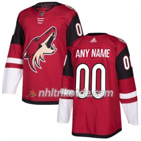 Arizona Coyotes Trikot Custom Adidas 2017-2018 Maroon Authentic - Herren